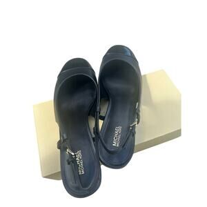 New MICHAEL Michael Kors Perla Flex Slingback black Flats. Size-9.5